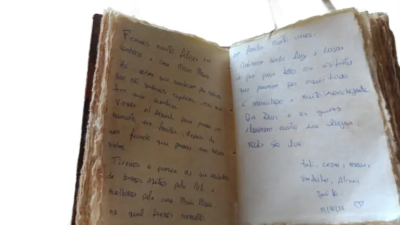 livro de memórias, casa Maria Maria